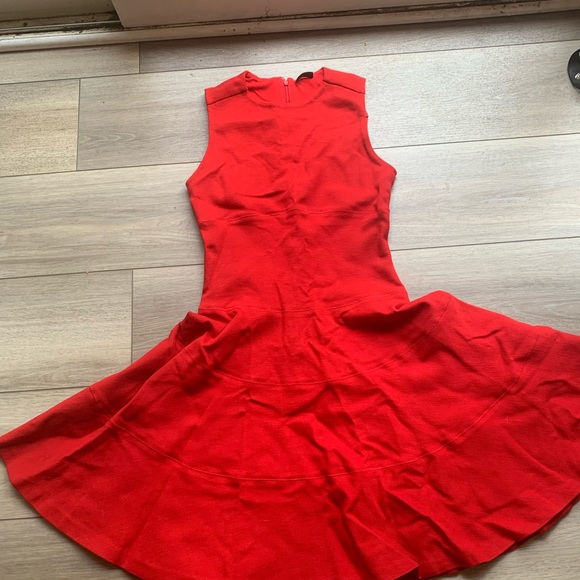 Joseph Red Fit and Flare Dress - Picture 2 of 5